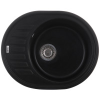 Мийка гранітна кухонна ZERIX ZS-6250R-14 Чорний металік (ZX4554)