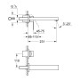 Смеситель для раковины скрытого монтажа Grohe Eurocube (23447000)