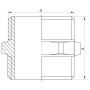 Ніпель 3/4 '' KOER WM.N08.WN БЕЗ НІКЕЛЮ (KR2991)