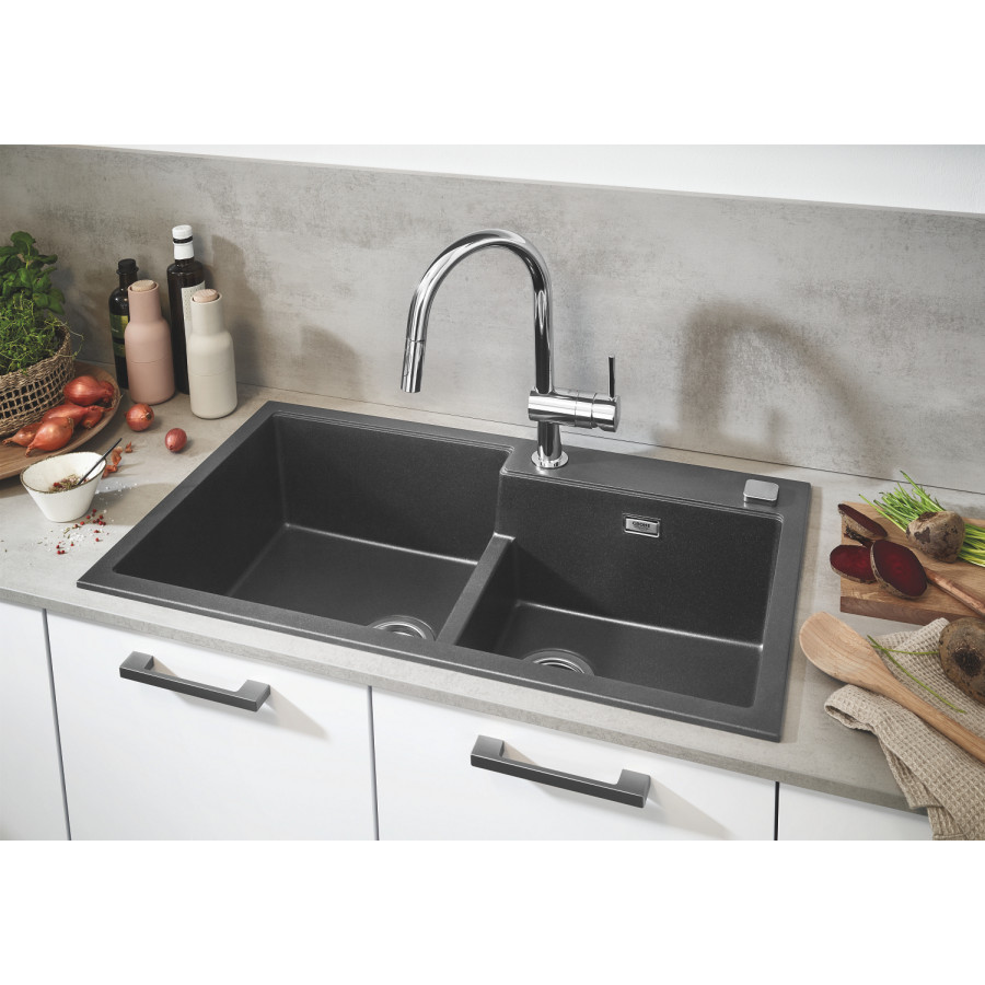 Смеситель для кухни с выдвижным изливом Grohe Minta (32321002)