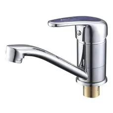 Кухонний змішувач CRON MAGIC 555-15 CM (синя ручка) (CR0111)