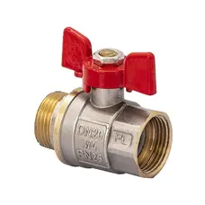 Кран кульовий FERRO PL 3/4 "ГШБ art. 607 (латунний куля) (FE0556)