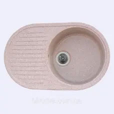 Гранітна мийка для кухні Platinum 7346 ASTORIA глянець Карамель