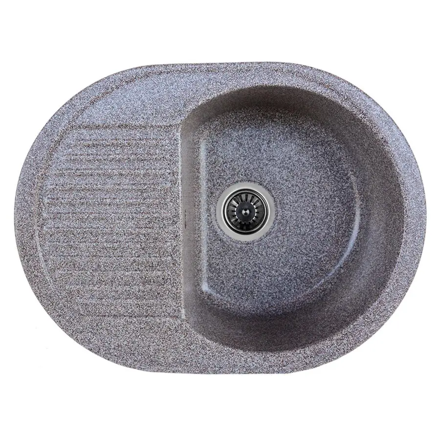 Гранитная мойка для кухни Platinum 6247 BORA глянец Микс