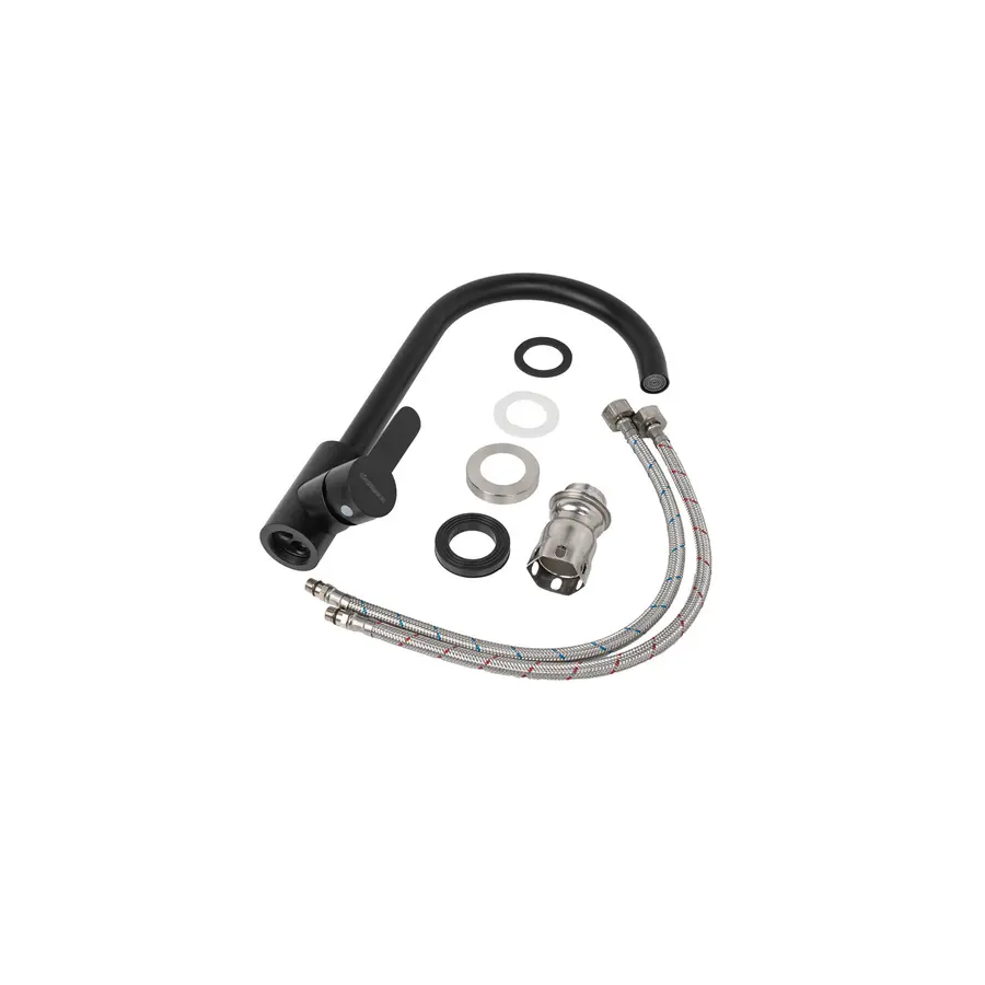 Змішувач кухонний Platinum 3008A FH MATT BLACK