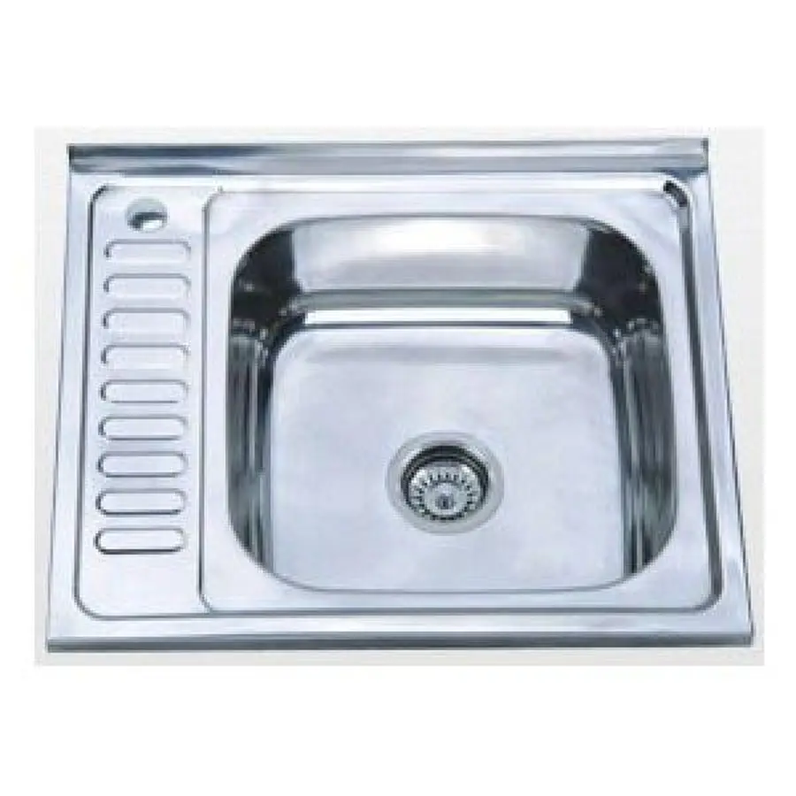 Кухонна мийка з нержавіючої сталі Platinum 6050 L ПОЛИРОВКА 0,7 / 160