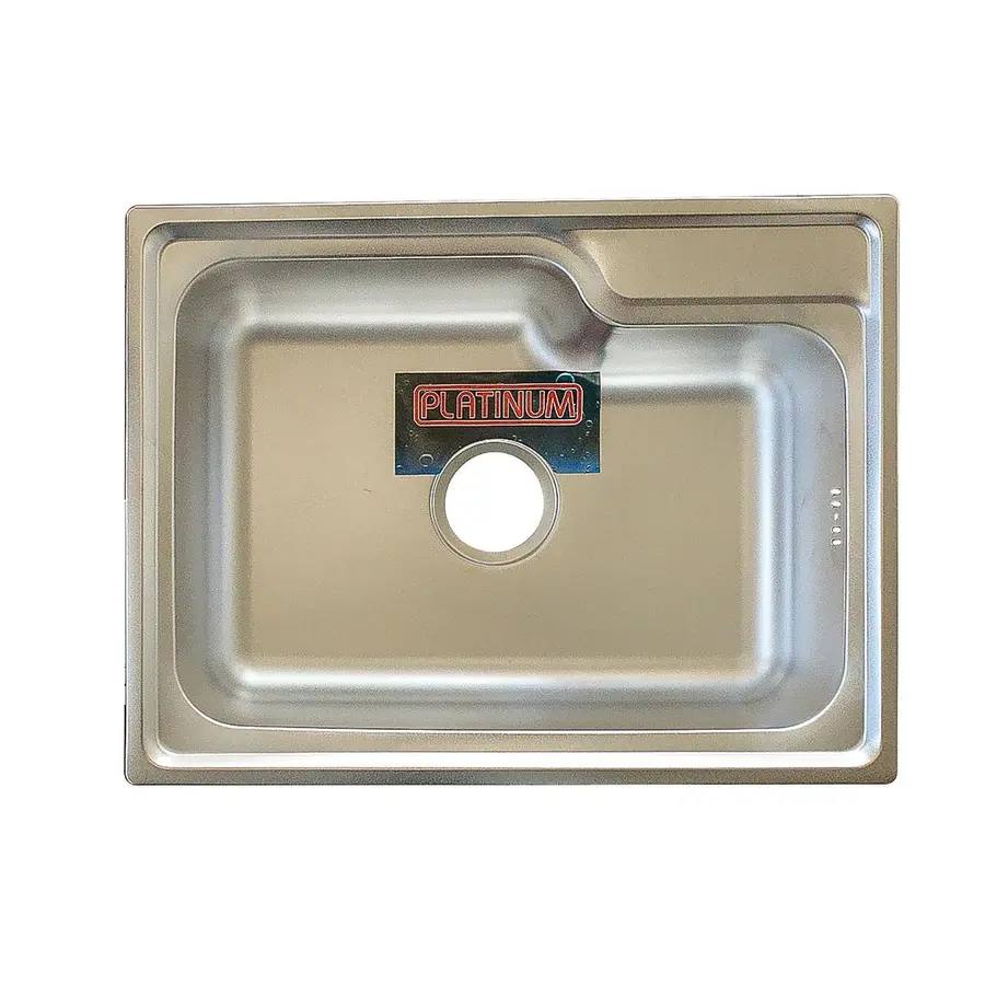 Кухонна мийка з нержавіючої сталі Platinum 5845 САТИН 0,8 / 180