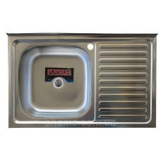 Кухонна мийка з нержавіючої сталі Platinum 8050 L САТІН 0,5 / 160