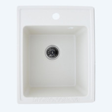 Гранітна мийка для кухні Platinum 4050 RUBY глянець Біла