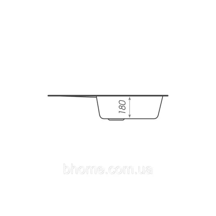 Гранітна мийка для кухні Platinum 7346 ASTORIA глянець Карамель