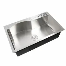 Кухонная мойка Platinum Handmade 75 * 46/230 с подставкой для ножей HD-D007