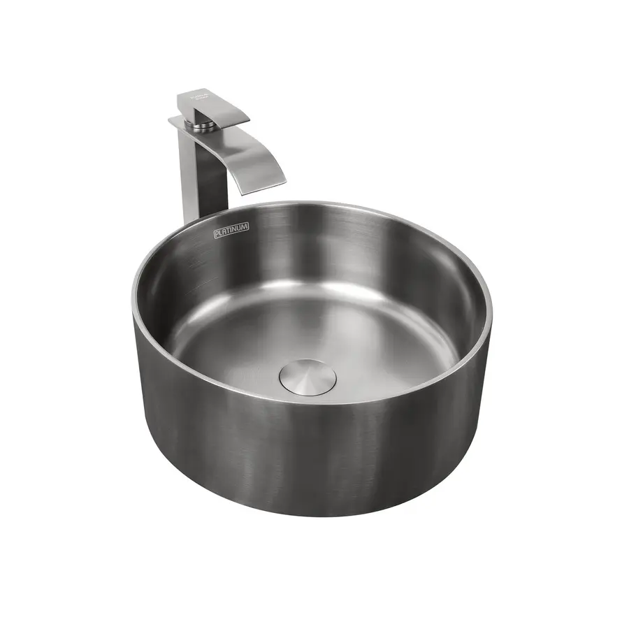 Умивальник Platinum Handmade PVD чорний 380 * 380