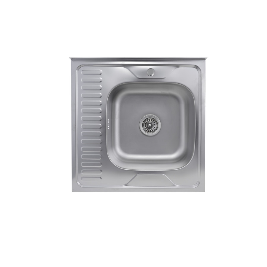 Кухонна мийка з нержавіючої сталі Platinum 6060 R САТИН 0,7 / 160