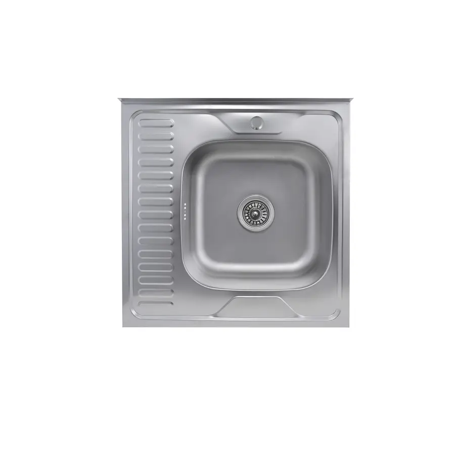 Кухонна мийка з нержавіючої сталі Platinum 6060 R САТИН 0,7 / 160