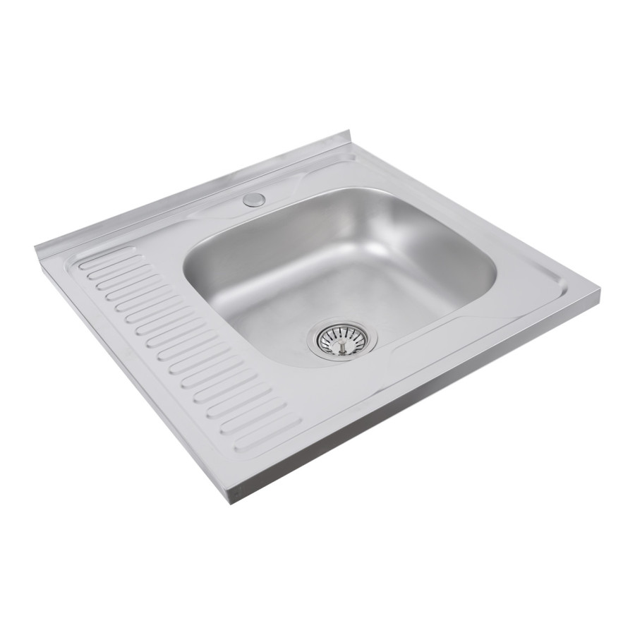 Кухонна мийка з нержавіючої сталі Platinum 6060 R САТИН 0,7 / 160