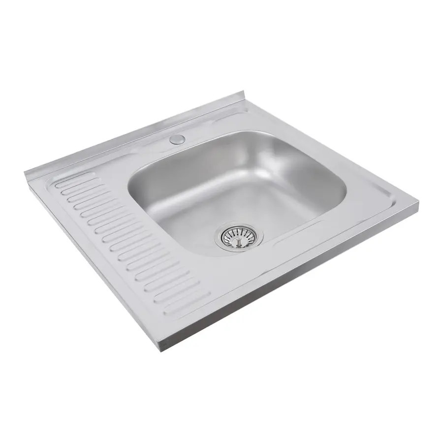 Кухонна мийка з нержавіючої сталі Platinum 6060 R САТИН 0,7 / 160