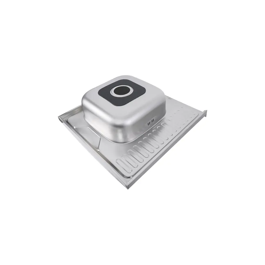 Кухонна мийка з нержавіючої сталі Platinum 6060 R САТИН 0,7 / 160