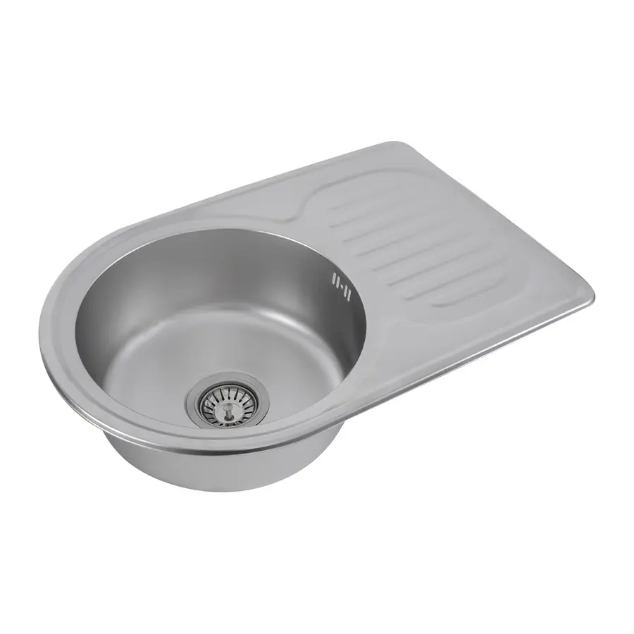 Кухонна мийка з нержавіючої сталі Platinum 6745 САТІН 0,8 / 180