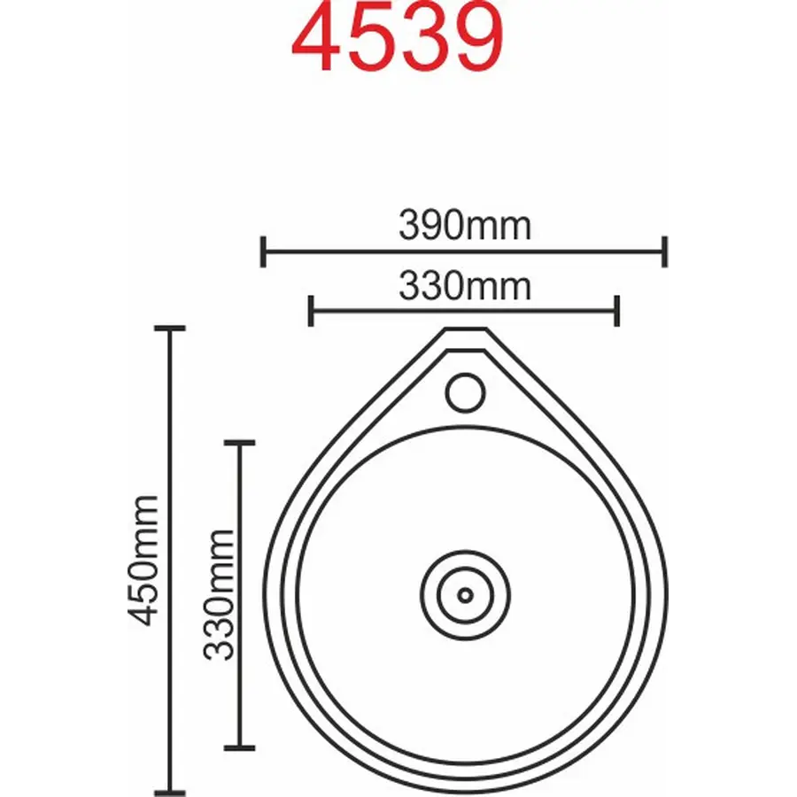 Кухонна мийка з нержавіючої сталі Platinum 4539 ПОЛИРОВКА 0,6 / 170