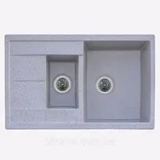 Гранітна мийка для кухні Platinum 7850W KESSAN глянець Сіра