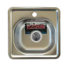 Кухонная мойка из нержавеющей стали Platinum 3838 ПОЛИРОВКА 0,6 / 160