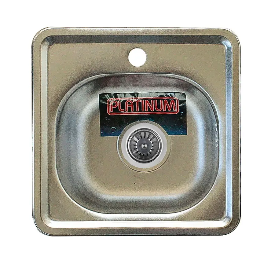 Кухонна мийка з нержавіючої сталі Platinum 3838 ПОЛИРОВАНА 0,6 / 160