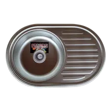 Кухонна мийка з нержавіючої сталі Platinum 7750 САТІН 0,8 / 180