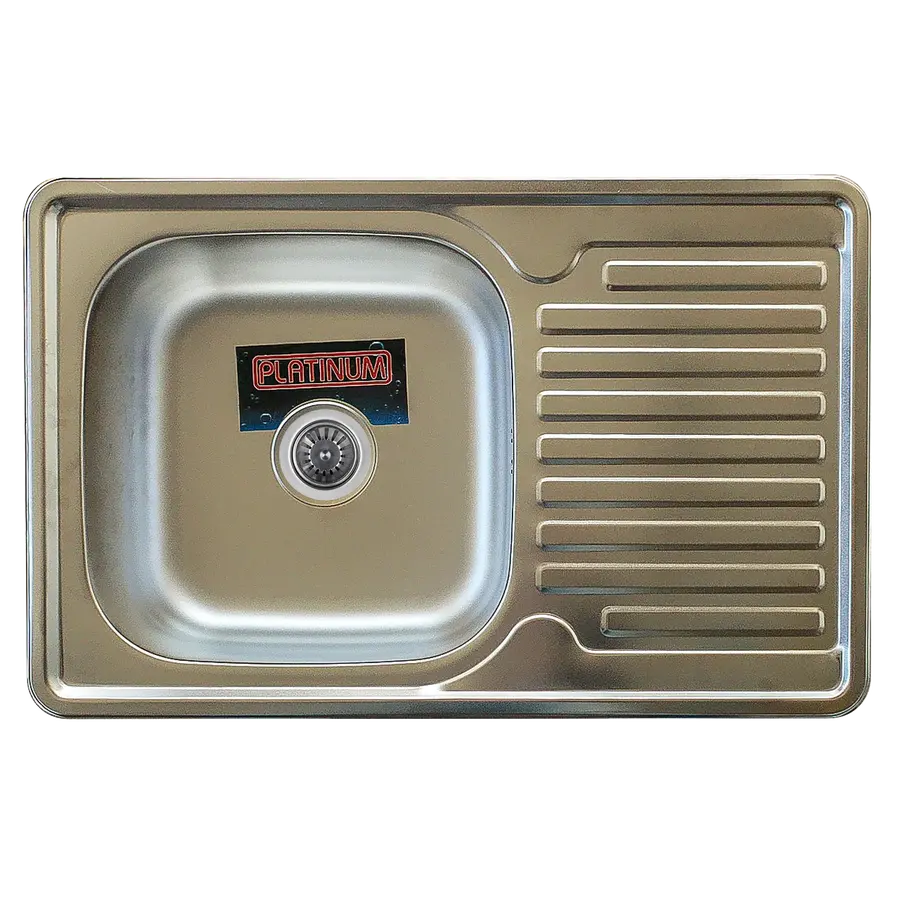 Кухонна мийка з нержавіючої сталі Platinum 7850 0,8 / 180 ДЕКОРОВАНА
