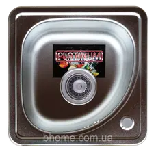 Кухонная мойка из нержавеющей стали Platinum 3838В ДЕКОР 0,6 / 160