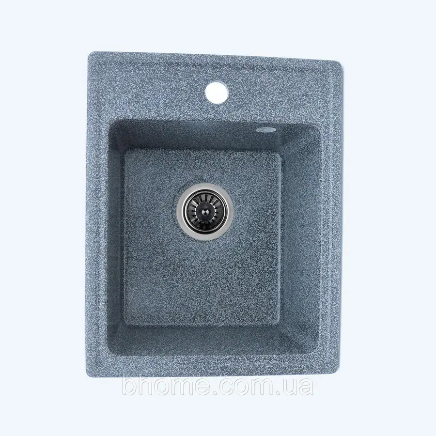 Гранитная мойка для кухни Platinum 4050 RUBY глянец Графит