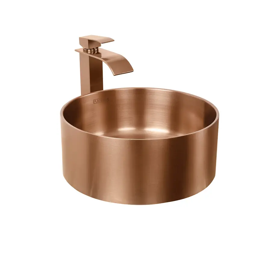 Умивальник Platinum Handmade PVD мідний 380 * 380