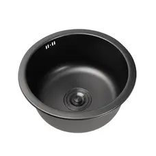 Кухонная мойка Platinum Handmade PVD черная D420 / 220