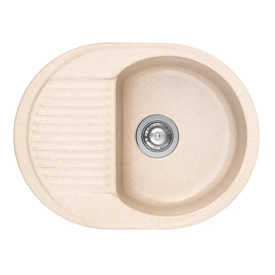 Гранитная мойка для кухни Platinum 6247 BORA глянец Сафари