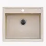 Гранитная мойка для кухни Platinum 5850 IRENA глянец Бежевый