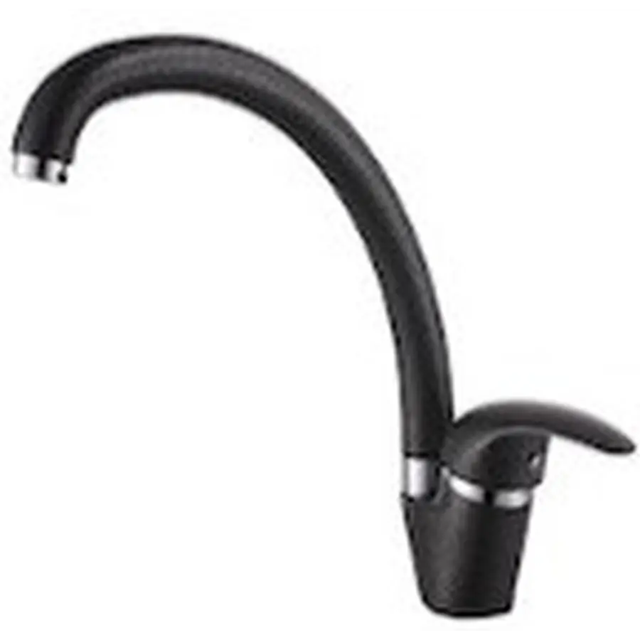 Змішувач чорний кухонний Platinum 7012 TW