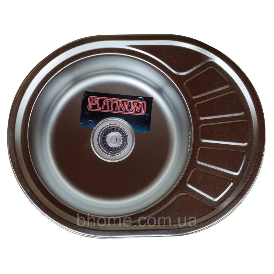 Кухонна мийка з нержавіючої сталі Platinum 5745 L САТІН 0,8 / 180