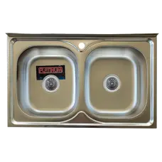 Кухонна мийка з нержавіючої сталі Platinum 8050D САТІН 0,7 / 180