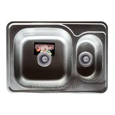 Кухонна мийка з нержавіючої сталі Platinum 7050D САТІН 0,8 / 180