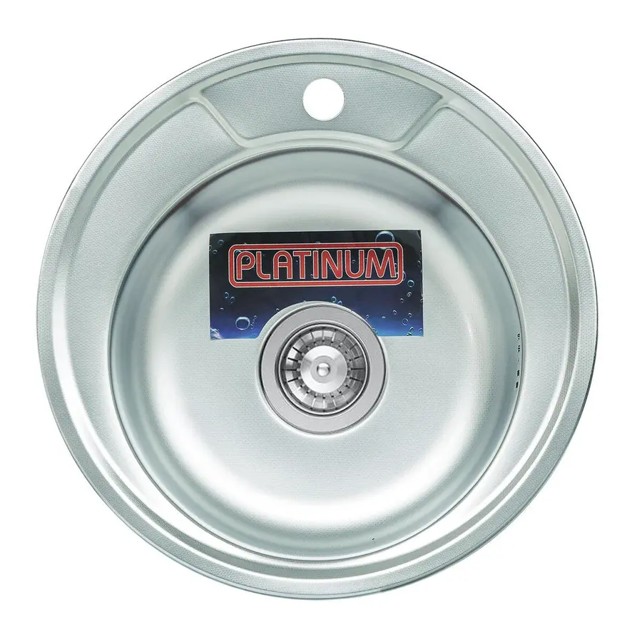 Кухонна мийка з нержавіючої сталі 450 ДЕКОР 0,6 / 170