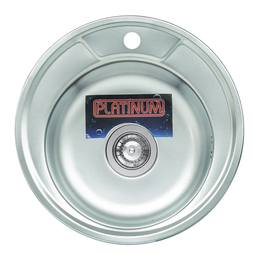 Кухонна мийка з нержавіючої сталі 450 ДЕКОР 0,6 / 170