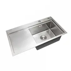 Кухонная мойка Platinum Handmade 780 мм х 220 мм х 430 мм R толщина 3.0 корзина и дозатор в комплекте