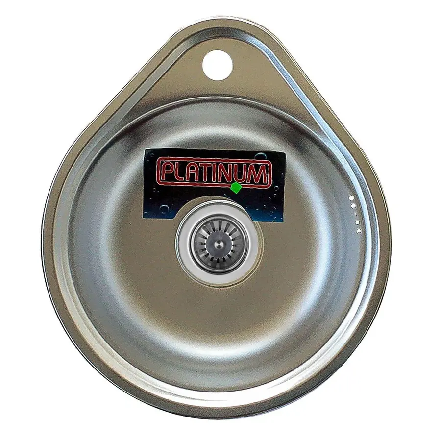 Кухонна мийка з нержавіючої сталі Platinum 4539 ДЕКОР 0,6 / 170