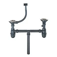 Сифон для кухонной мойки Platinum двойной