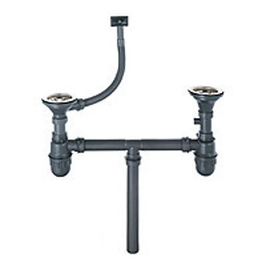 Сифон для кухонной мойки Platinum двойной