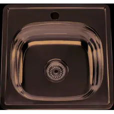 Кухонная мойка из нержавеющей стали Platinum 4848 ПОЛИРОВКА 0,6 / 150