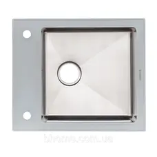 Кухонная мойка Germece Handmade WHITE GLASS 60 * 51/200