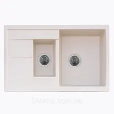 Гранітна мийка для кухні Platinum 7850W KESSAN глянець Пісок