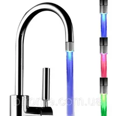 Аератор пластиковий Germece LD8001A6-7М сім кольорів по черзі, не реагує на температуру води