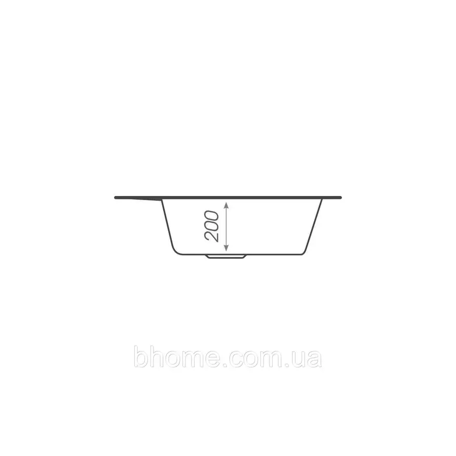 Гранитная мойка для кухни Platinum 4050 RUBY глянец Микс