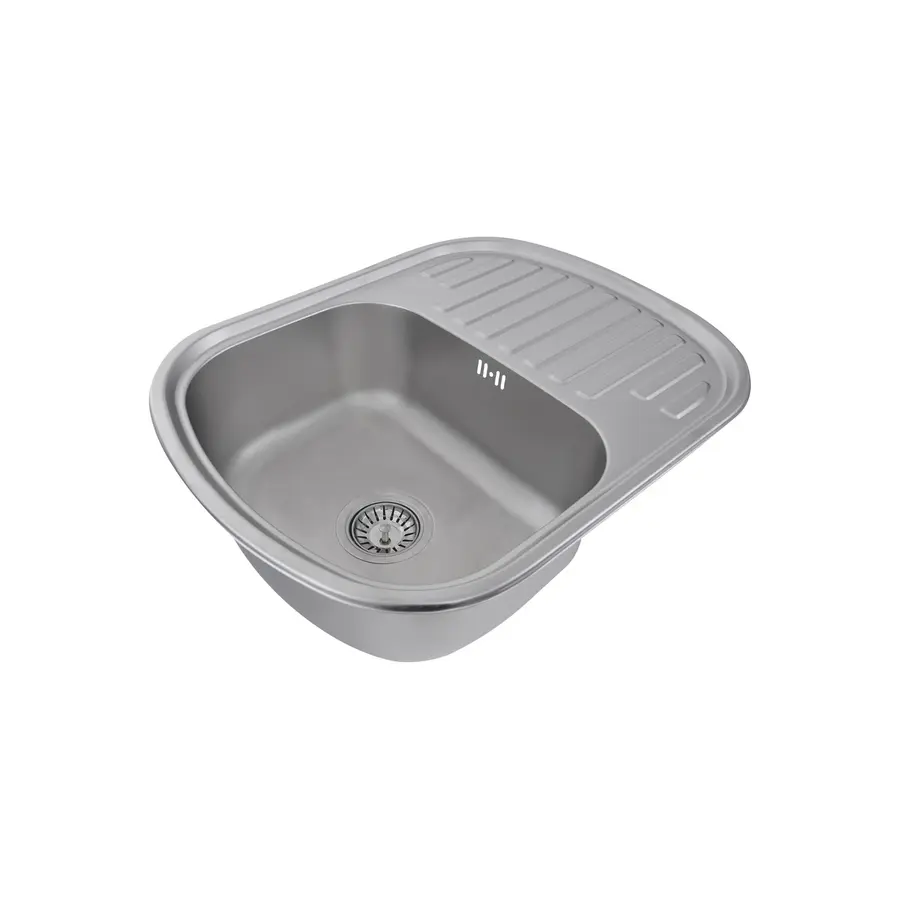 Кухонна мийка з нержавіючої сталі Platinum 6349 САТИН 0,8 / 180